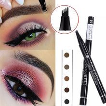 Load image into Gallery viewer, 5 Color Microblading Eyebrow Pencil Waterproof Fork Tip Tattoo Pen Tinted Fine Sketch Eye Brow Pencils Long Lasting Eyebrows